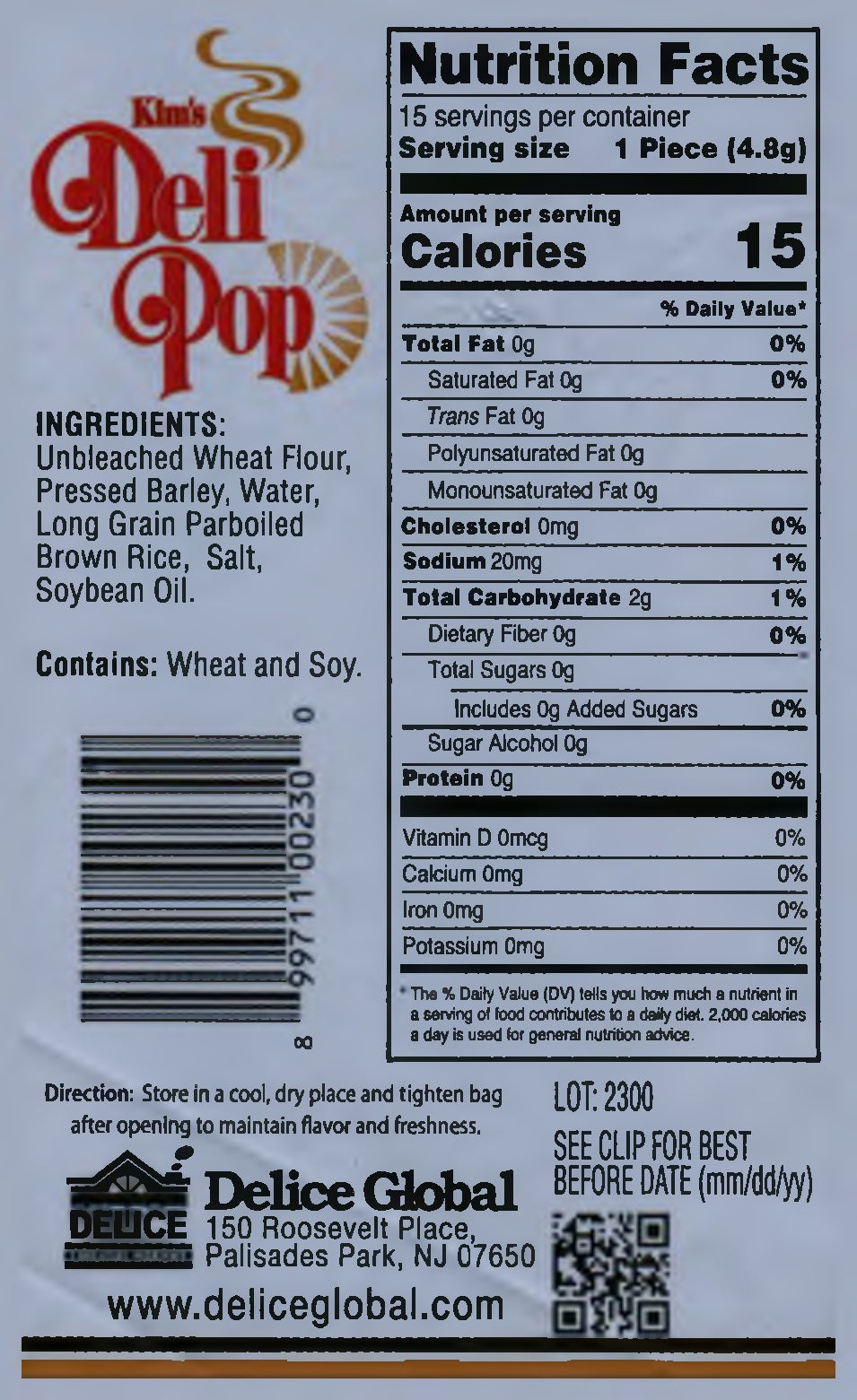 Kim's Deli Pop Original Flavor