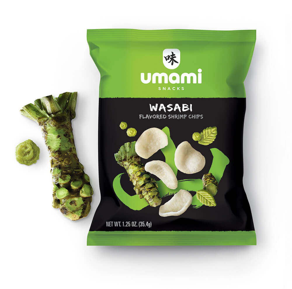 WASABI FLAVORED SHRIMP CHIPS - 10 packs