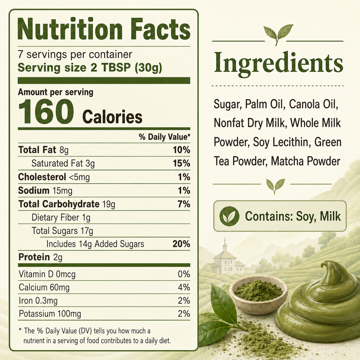 J’s Choice Creamy Matcha Spread