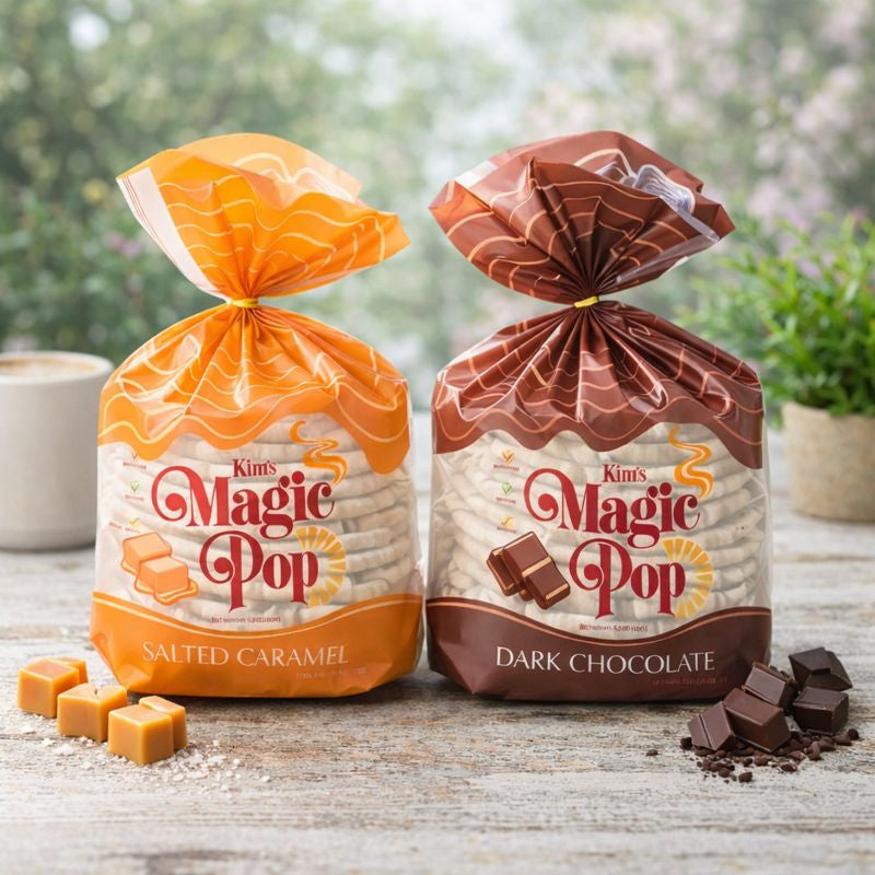 Mellojoy　パンプキンパイ　ターキーパーティー Kim's Magic Pop - Salted Caramel Flavor Drizzled & Dark Chocolate Comb