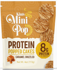 Kim’s Protein Mini Pop: Salted Caramel Drizzled Protein Popped Cakes (Pack of 6)