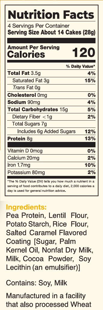 Kim’s Protein Mini Pop: Salted Caramel Drizzled Protein Popped Cakes (Pack of 6)